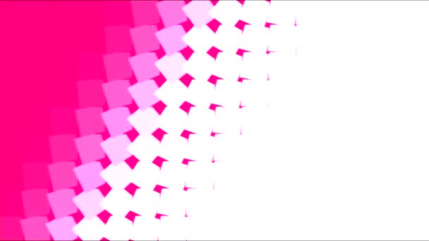 Animation Transition Fond Carrelé Coloré Boucle Rose — Video