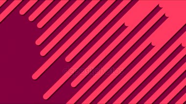 Çeşitli renkli çizgili arka plan geçiş animasyonlar - döngü kırmızı