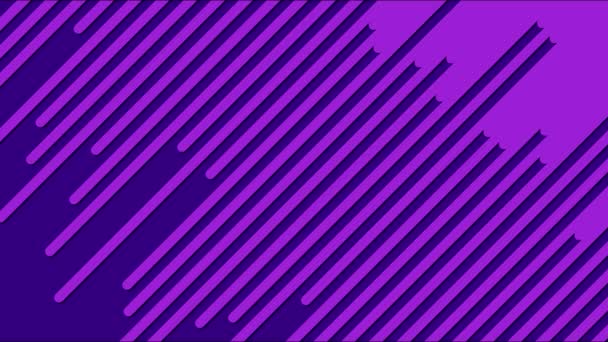 Various Colorful Striped Background Transition Animations Loop Violet — Stock Video