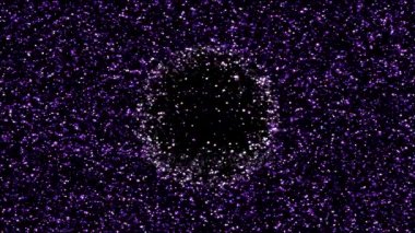 Arka plan parçacıklar uzaklaştırdım Bubble - döngü mor büyüyerek