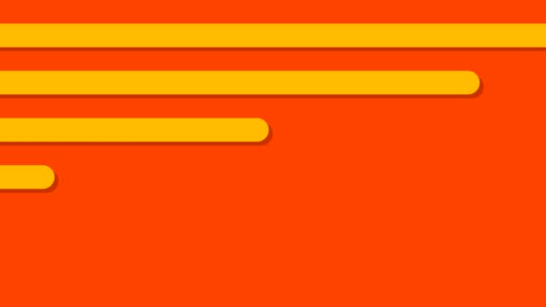 Colorful Stripe Square Background Transition Animation Loop Orange — Stock Video