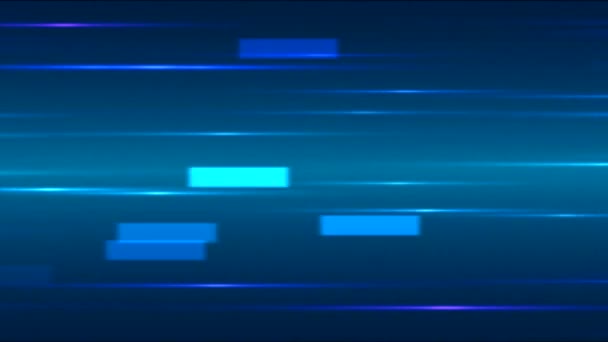 Schnelle Animation Bunter Balken Schleife Blau — Stockvideo
