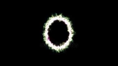 Renkli dönen parçacık Ring - döngü gökkuşağı