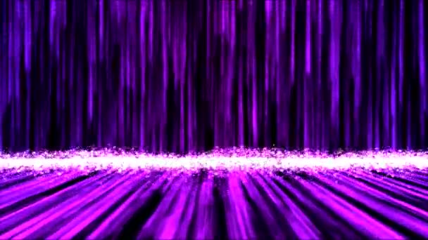 Animação Cachoeira Colorida Abstrata Loop Purple — Vídeo de Stock