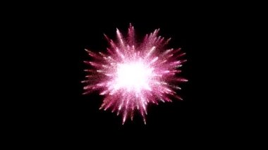 Parçacık toz patlama, Fireworks Burst - kırmızı