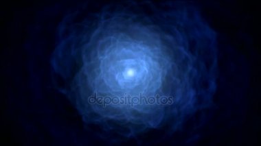 Girdap animasyon - döngü mavi dönen renkli Bulutsusu bulut