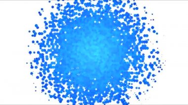 Renkli daireler ve animasyon - döngü mavi doldurma nokta