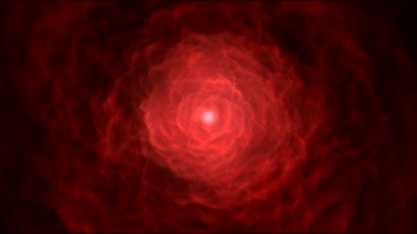 Nuvem Nebulosa Colorida Rotating Vortex Animation Loop Red — Vídeo de Stock