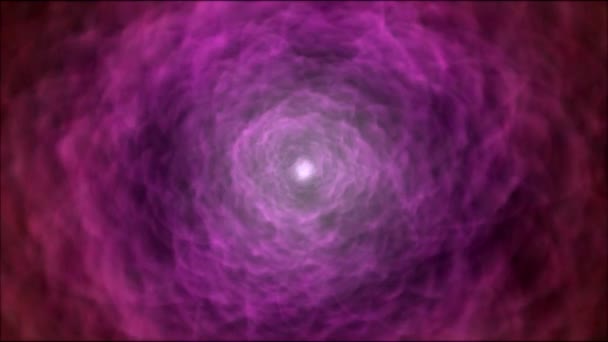 Nebulosa Nube Colorata Rotazione Vortice Animazione Loop Rainbow — Video Stock