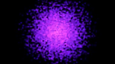 Merkezi - döngü mor renkli daire ışıklar animasyon