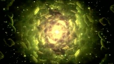 Renkli alan seyahat animasyon - döngü gökkuşağı