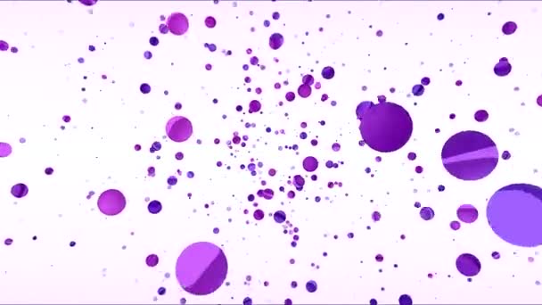 Abstraktní Sféry Nebo Planetě Krajina Cestování Animace Loop Fialová — Stock video