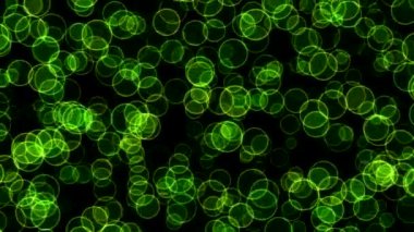 Renkli animasyonlu daire şekilleri - döngü yeşil