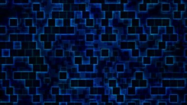 Arka plan animasyon - döngü mavi kare kaydırma tuğla