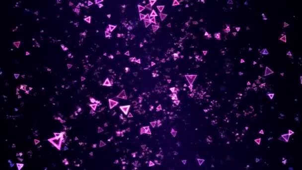 Formes colorées Triangle Voyage Animation - Boucle Violet 