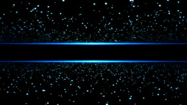 Abstract ดาวท นและแสงท การเด นทาง Seamless Loop Blue — วีดีโอสต็อก