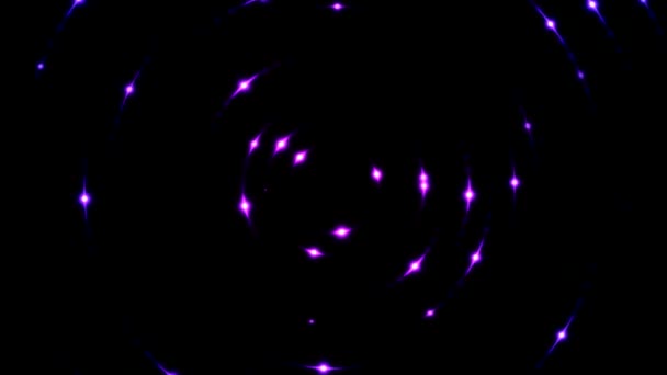 Lumières circulaires brillantes colorées Boucle sans couture Violet 