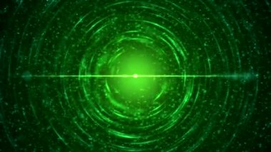 Yayan ışık animasyon - sorunsuz döngü gökkuşağı renkli parlayan parçacık