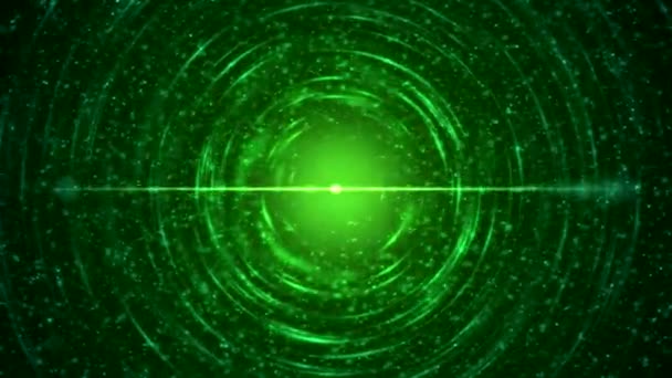 Πολύχρωμο Λάμπει Σωματιδίων Που Εκπέμπουν Φως Animation Αδιάλειπτη Βρόχο Ουράνιο — Αρχείο Βίντεο