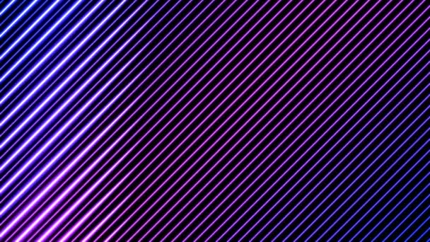 Lignes diagonales colorées Animation effet lumière - Boucle Violet 