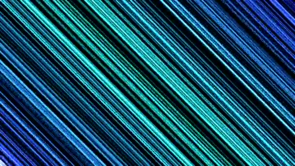 Travi Diagonali Colorate Linee Sfondo Animazione Loop Blue — Video Stock