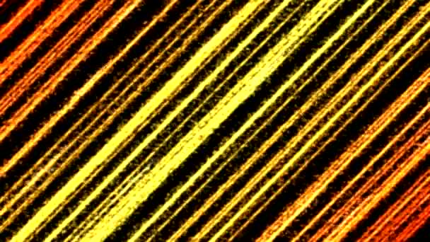 Animation colorée de faisceaux de particules de tir en diagonale - Boucle Golden Orange 