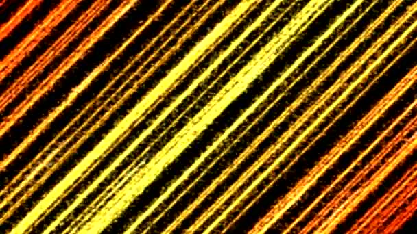 Diagonale Colorato Tiro Particelle Fasci Animazione Loop Arancione Dorato — Video Stock