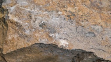 Mermer, gri ve turuncu bir taş ve bir parça. Soyut Doku Arkaplanı. Macro çekimi, yakın plan.