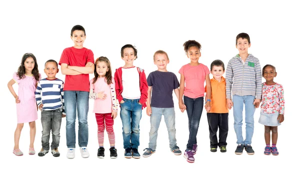 Glückliche Kindergruppe — Stockfoto