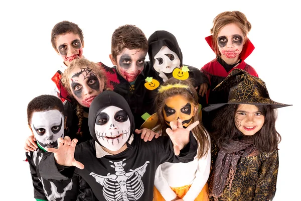 Kinderen in Halloween — Stockfoto