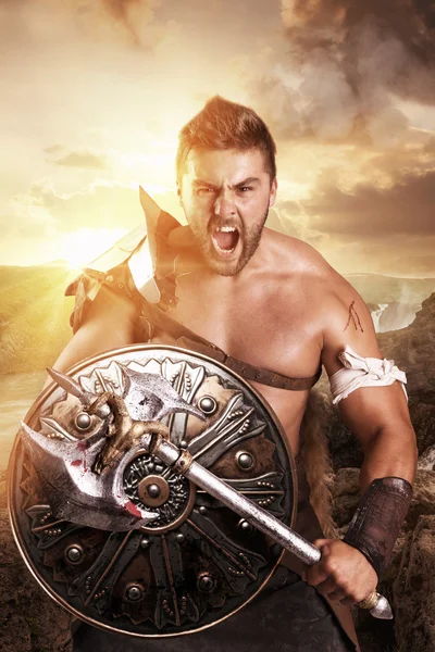 Ancient warrior or Gladiator — Stock Photo, Image