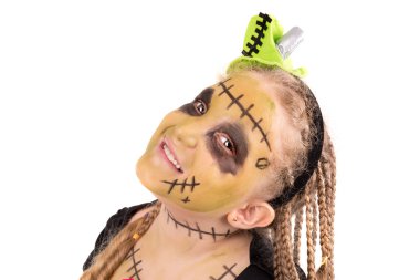 Kız Halloween canavar kostüm