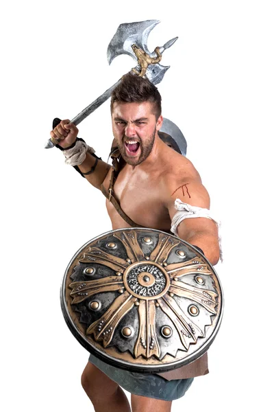 Gladiátor, Warrior férfi — Stock Fotó