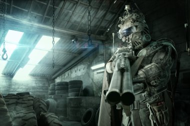 fütüristik cyber warrior