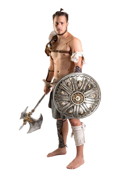 Forntida gladiator/krigare — Stockfoto