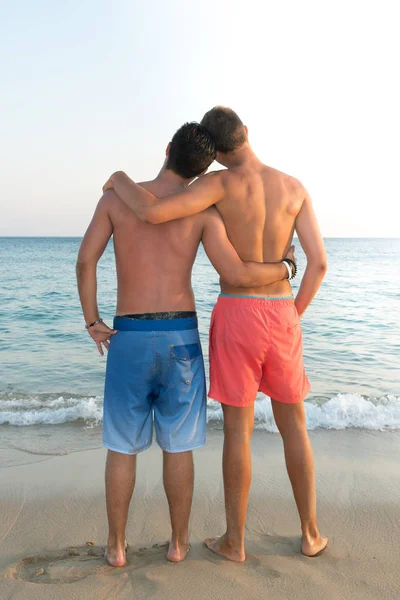 Jongens homo paar — Stockfoto
