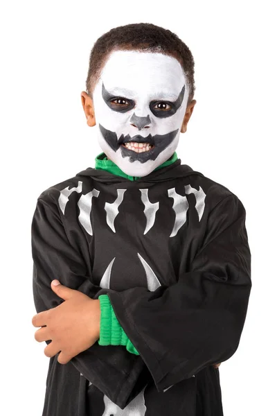 Kid i halloween-kostym — Stockfoto