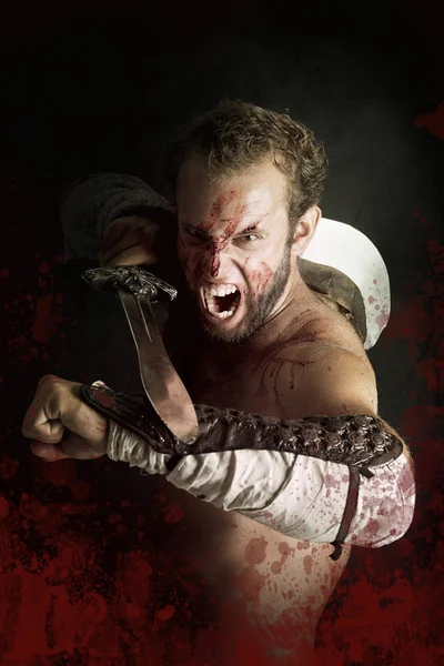 Gladiator/Barbarian warrior — Stockfoto