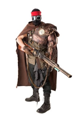 Silahlı gelecekçi savaşçı.