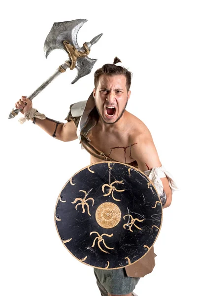 Forntida gladiator/krigare — Stockfoto