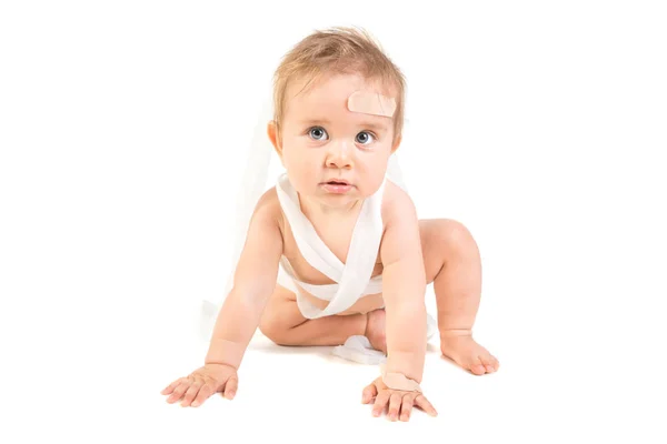 Mooie baby geïsoleerd — Stockfoto