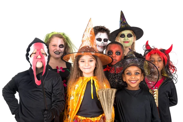Enfants en costumes d'Halloween — Photo