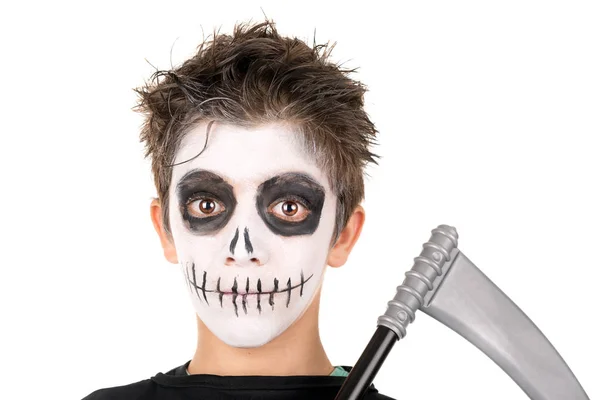 Kid i halloween — Stockfoto