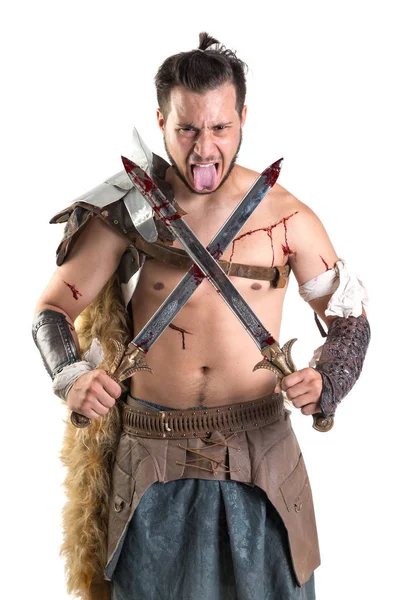Gladiator/Barbarian warrior — Stock Photo, Image