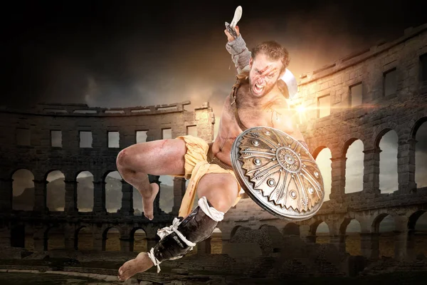 Gladiateur dans l'arène — Photo