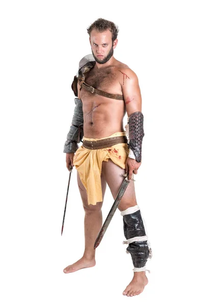 Gladiatore / guerriero barbaro — Foto Stock