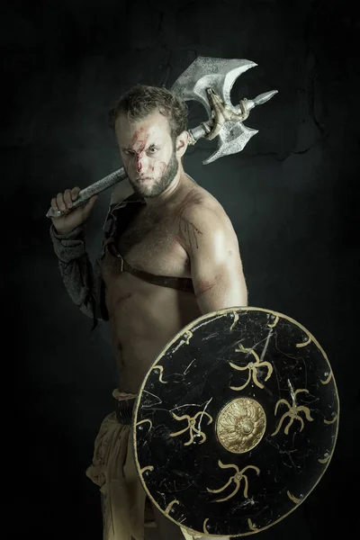 Gladiator/Barbarian warrior — Stockfoto