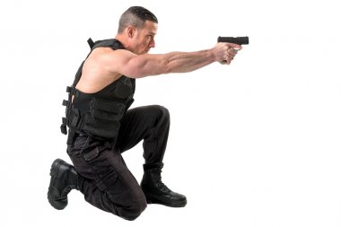 Special force with gun clipart