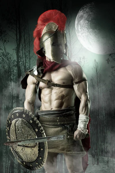 Ancient soldier or Gladiator — Stock Photo, Image