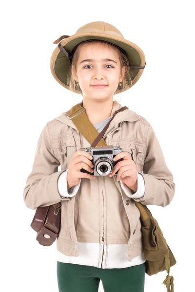 Chica en traje de safari —  Fotos de Stock